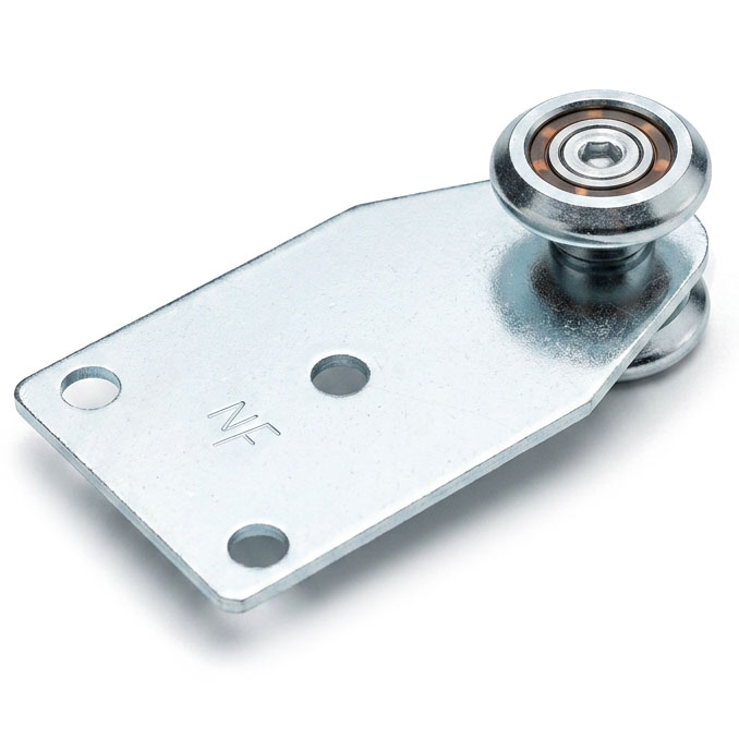 Nova-FERR Carrello a 2 Cuscinetti in Acciaio Zincato D.MM24 PORT.KG30